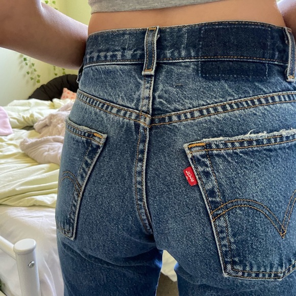 Reformation Levis Vintage Upcycled Red 